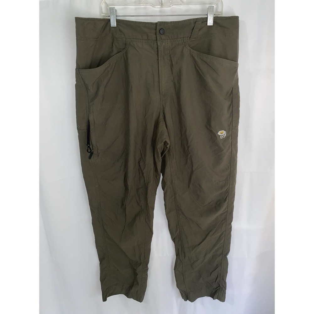 Mountain Hardwear Mens OM3913 Hiking Cargo Pants Technical Size XL Green